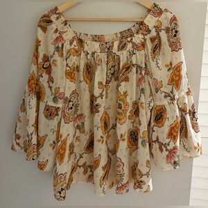 Chaps Flowy Boho Blouse L